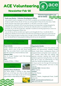 ACE Volunteering Newsletter Feb